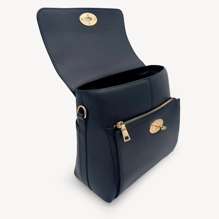 Elara Messenger Bag - Navy