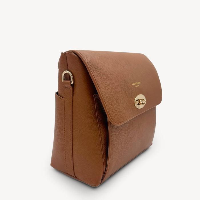 Elara Messenger Bag - Tan