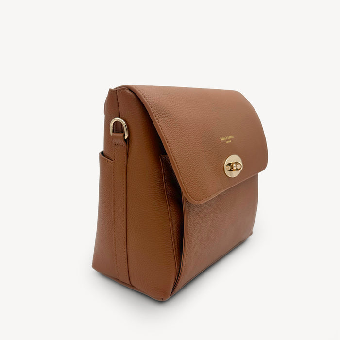 Elara Messenger Bag - Tan