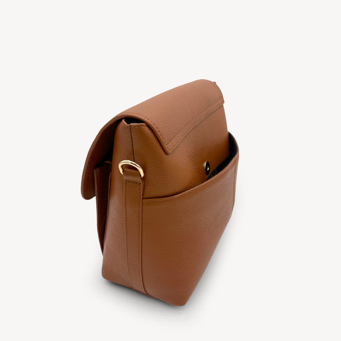 Elara Messenger Bag - Tan