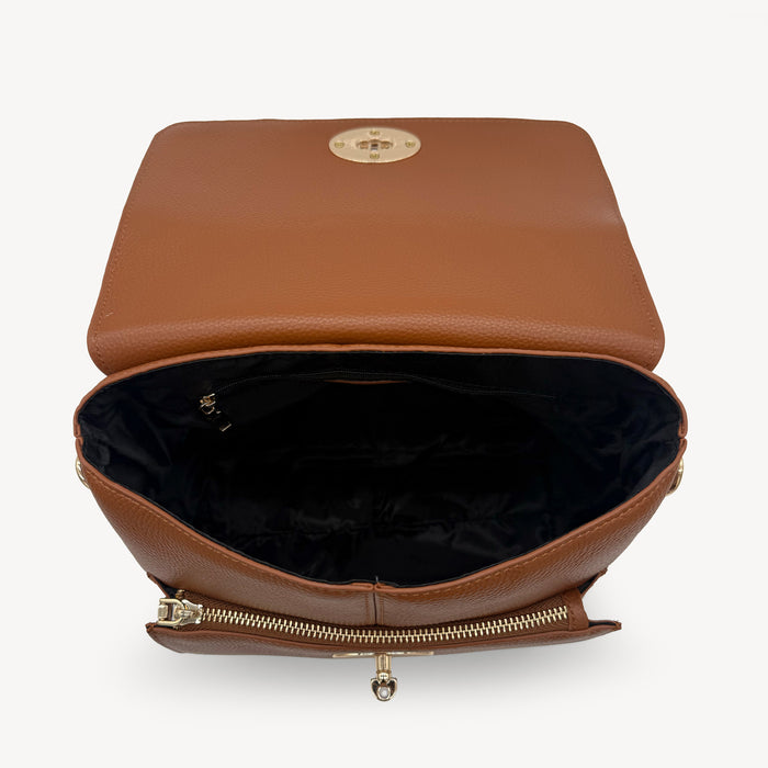 Elara Messenger Bag - Tan