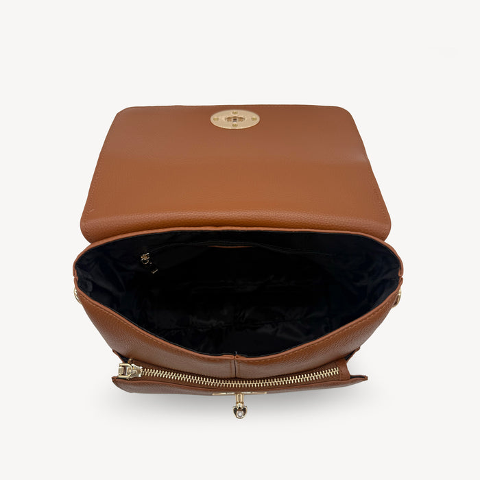 Elara Messenger Bag - Tan