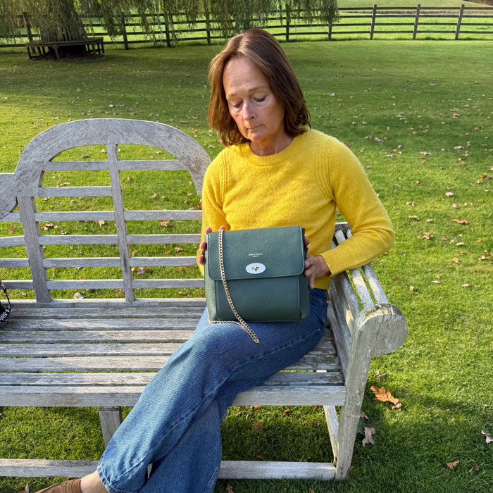 Elara Messenger Bag - Racing Green