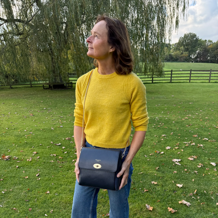 Elara Messenger Bag - Navy