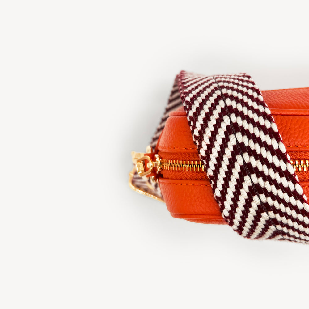Burgundy & White Chevron Strap thumbnail-image-10