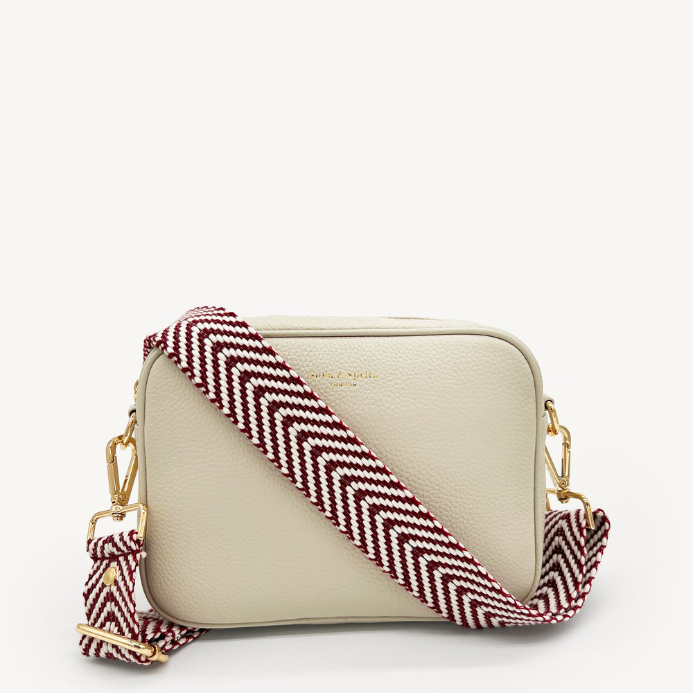 Burgundy & White Chevron Strap thumbnail-image-13