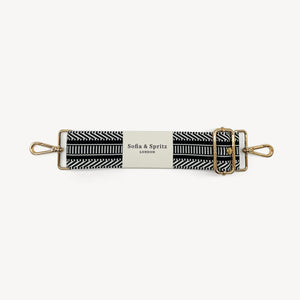 Black & White Stripe Aztec Strap thumbnail-image-2