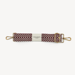 Burgundy & White Chevron Strap thumbnail-image-2