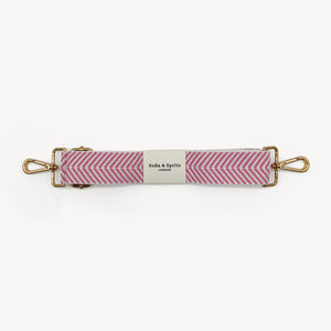 Pale Pink & White Chevron Strap thumbnail-image-2
