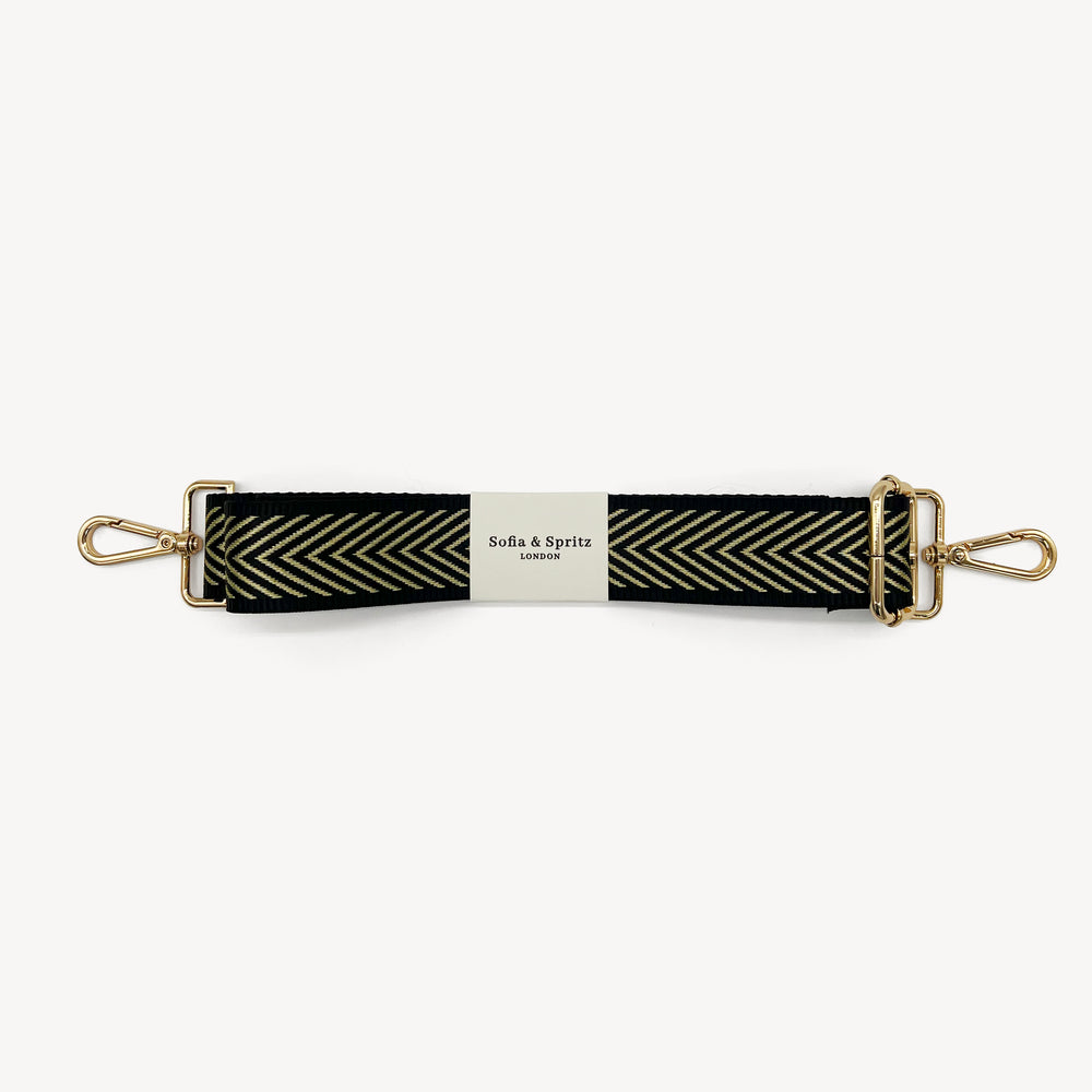 Black & Gold Chevron Strap thumbnail-image-2