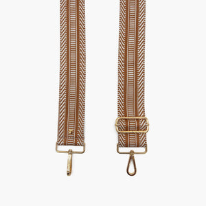 Tan & White Stripe Aztec Strap