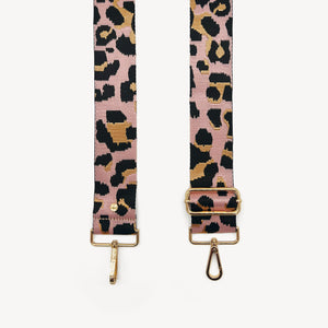 Pale Pink & Gold Leopard Strap