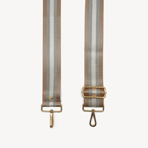 Champagne & Silver Stripe Strap