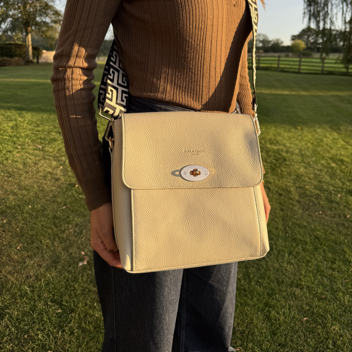 Elara Messenger Bag - Stone