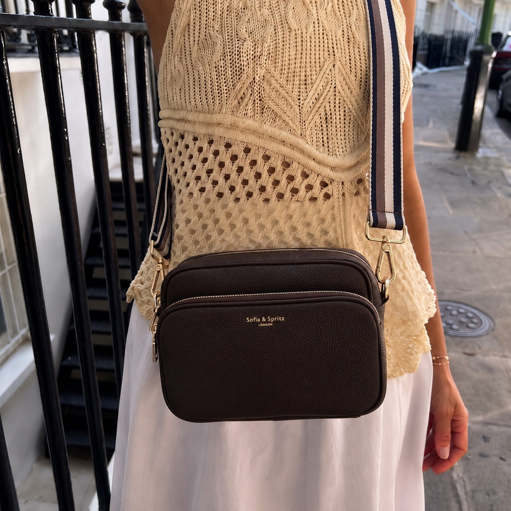 Alba Crossbody Bag - Chocolate Brown thumbnail-image-7