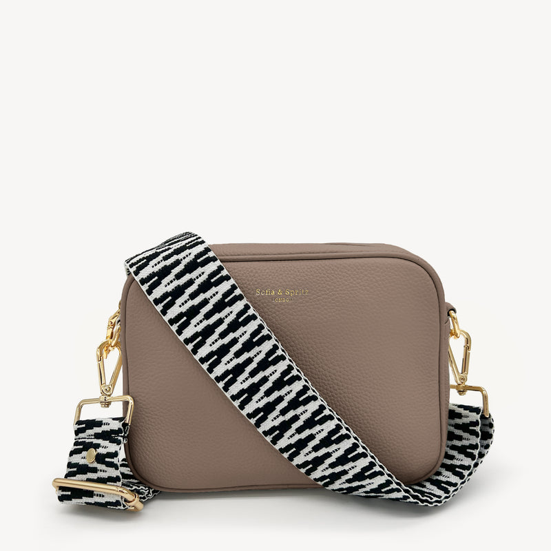 Black & White Zigzag Strap