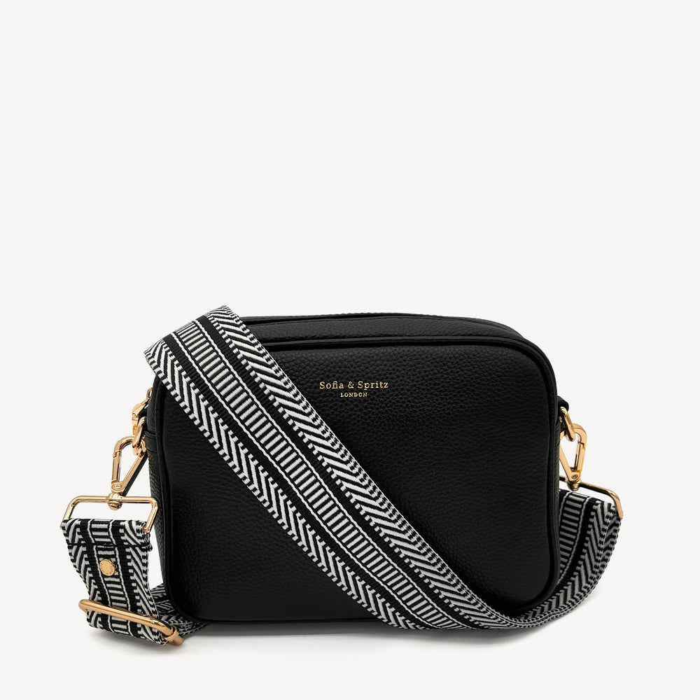 Black & White Stripe Aztec Strap thumbnail-image-3