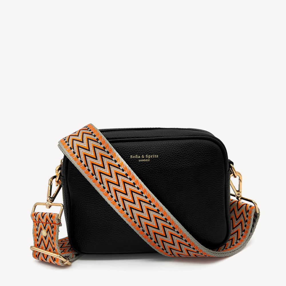 Orange, Black & Stone Aztec Strap thumbnail-image-3