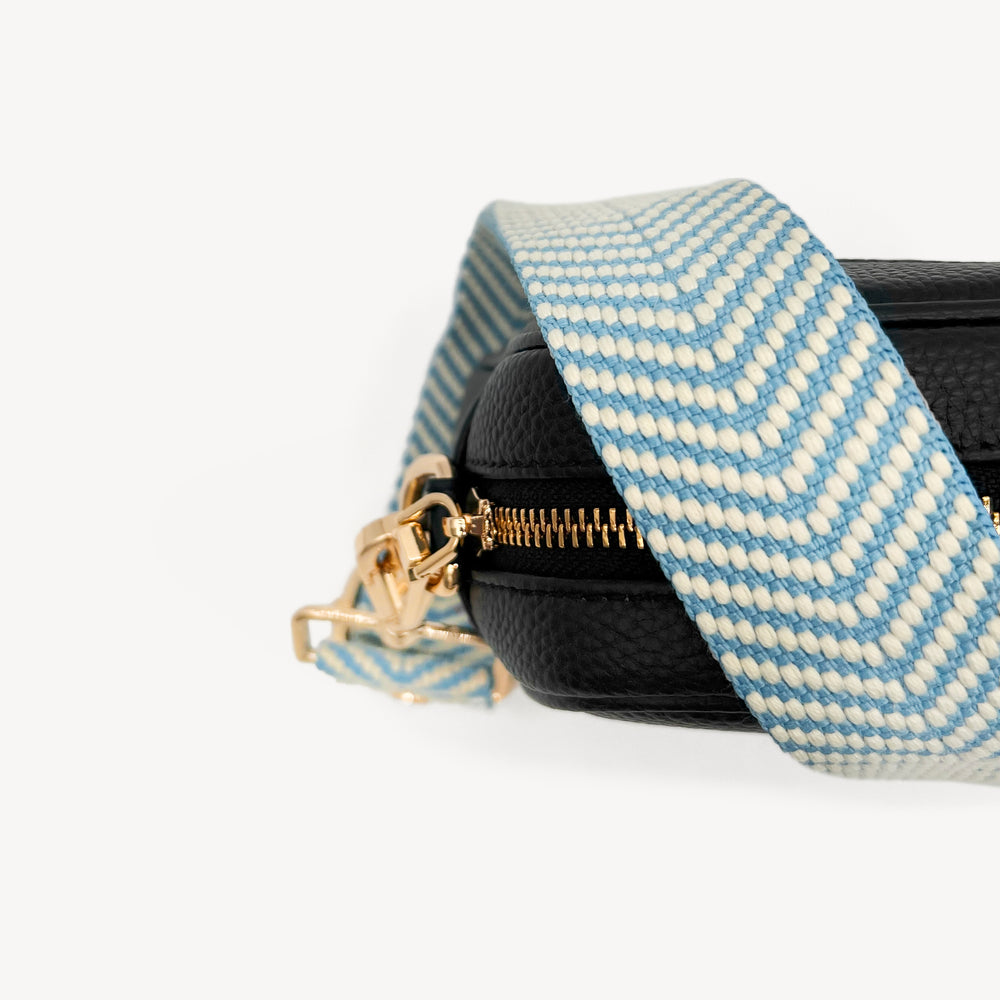 Sky Blue & White Chevron Strap thumbnail-image-4
