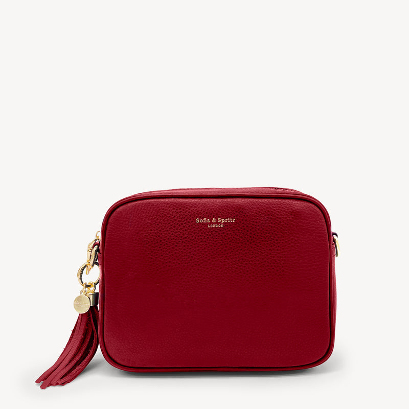 Lyla Crossbody Bag - Deep Cherry Red