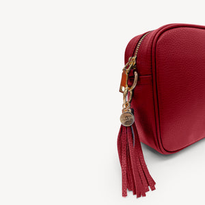 Lyla Crossbody Bag - Deep Cherry Red thumbnail-image-8