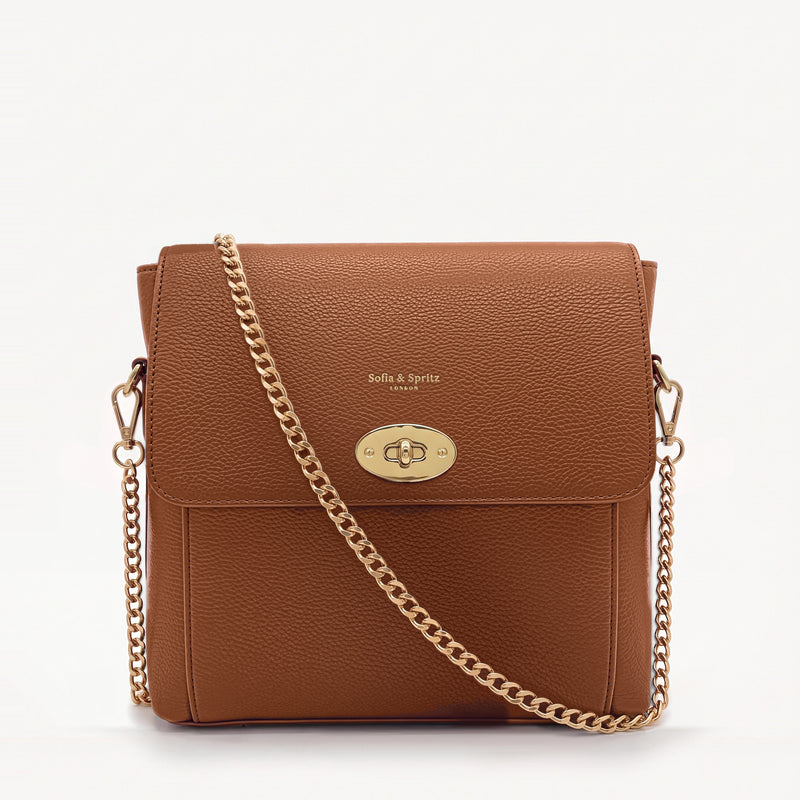 Elara Messenger Bag - Tan