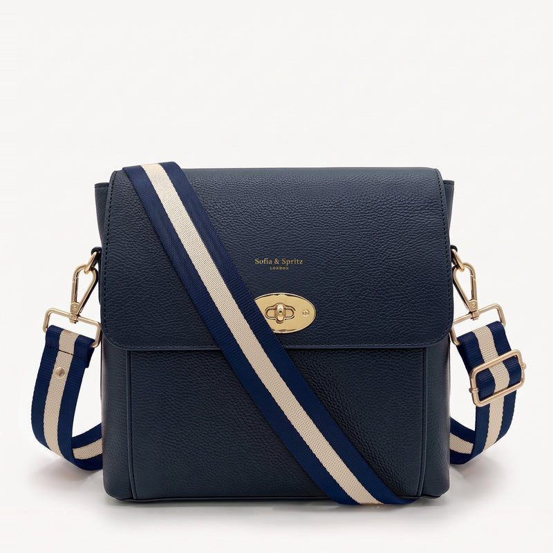 Elara Messenger Bag - Navy