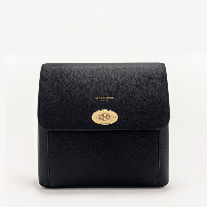 Elara Messenger Bag - Black
