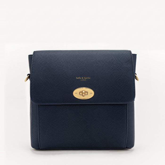 Elara Messenger Bag - Navy