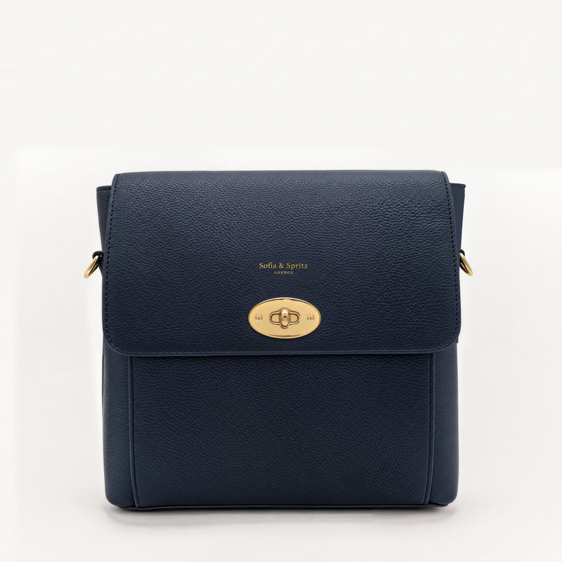 Elara Messenger Bag - Navy