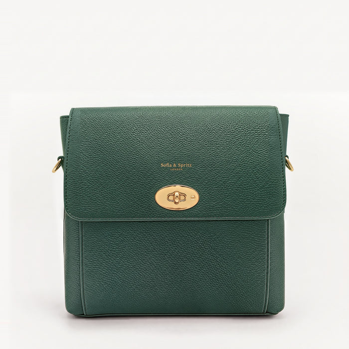 Elara Messenger Bag - Racing Green