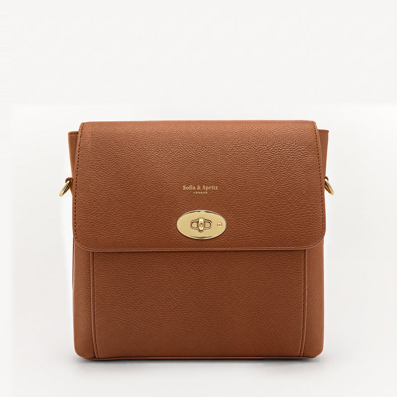 Elara Messenger Bag - Tan