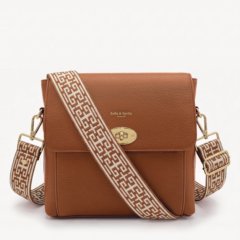 Elara Messenger Bag - Tan