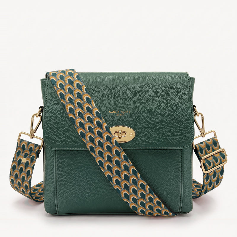 Elara Messenger Bag - Racing Green