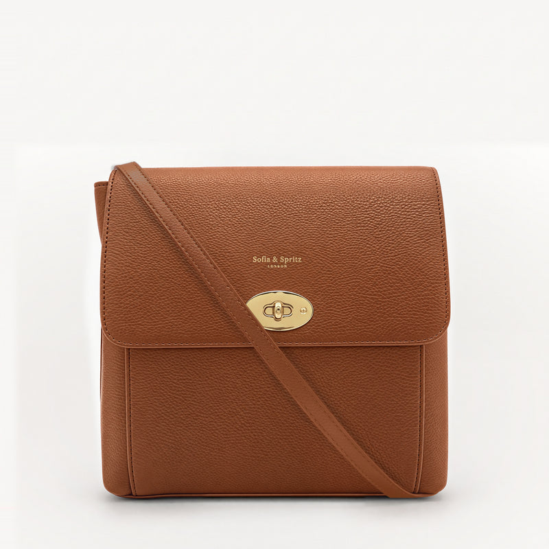 Elara Messenger Bag - Tan