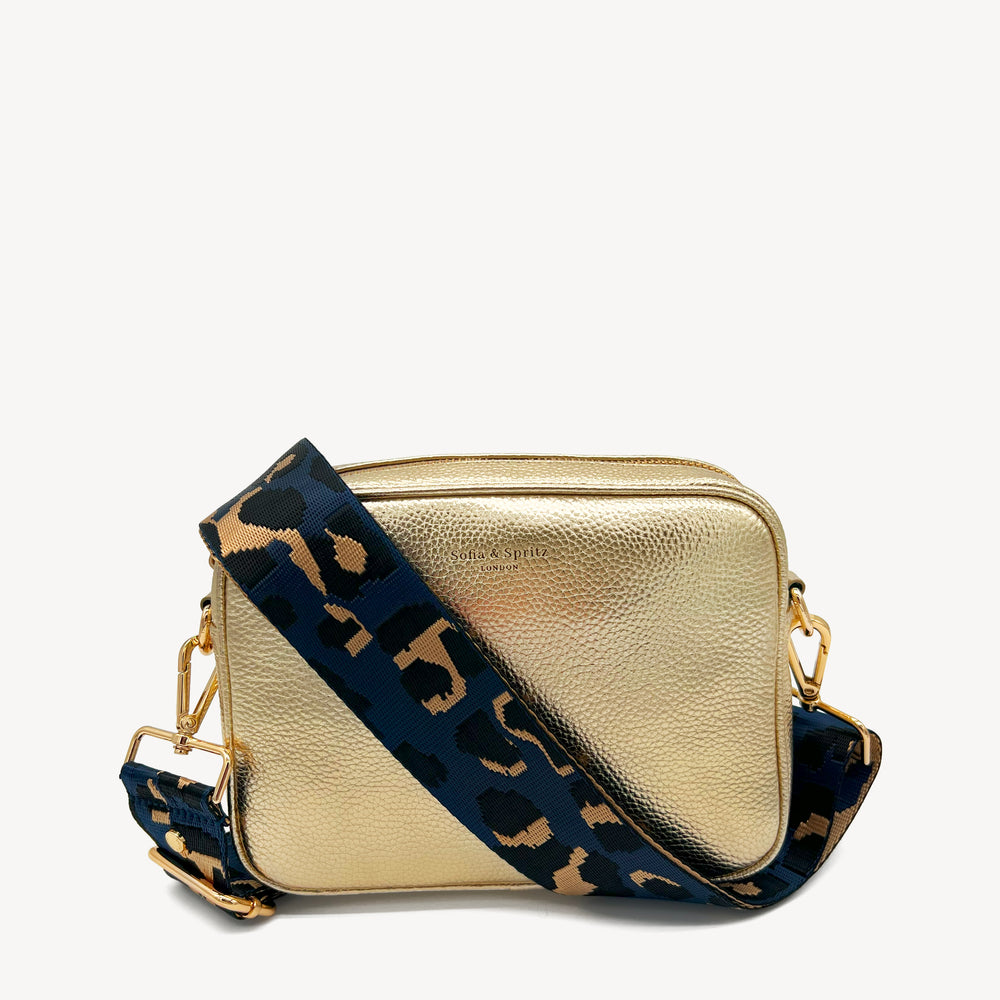 Navy & Gold Leopard Strap thumbnail-image-11