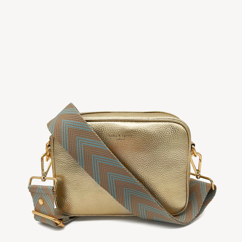 Pale Blue & Tan Arrow Strap thumbnail-image-11