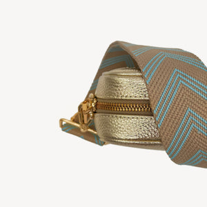 Pale Blue & Tan Arrow Strap thumbnail-image-12
