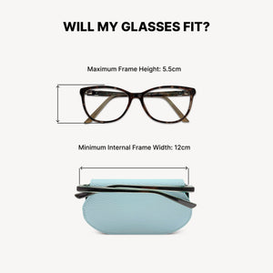 Slim Leather Glasses Case - Sky Blue thumbnail-image-7