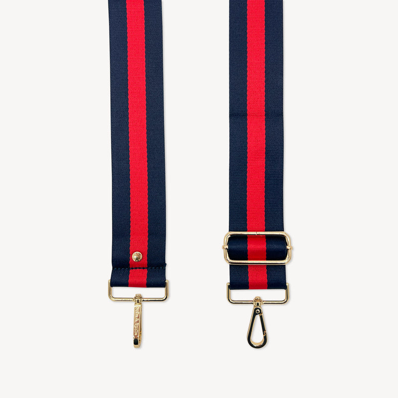 Navy & Red Stripe Strap