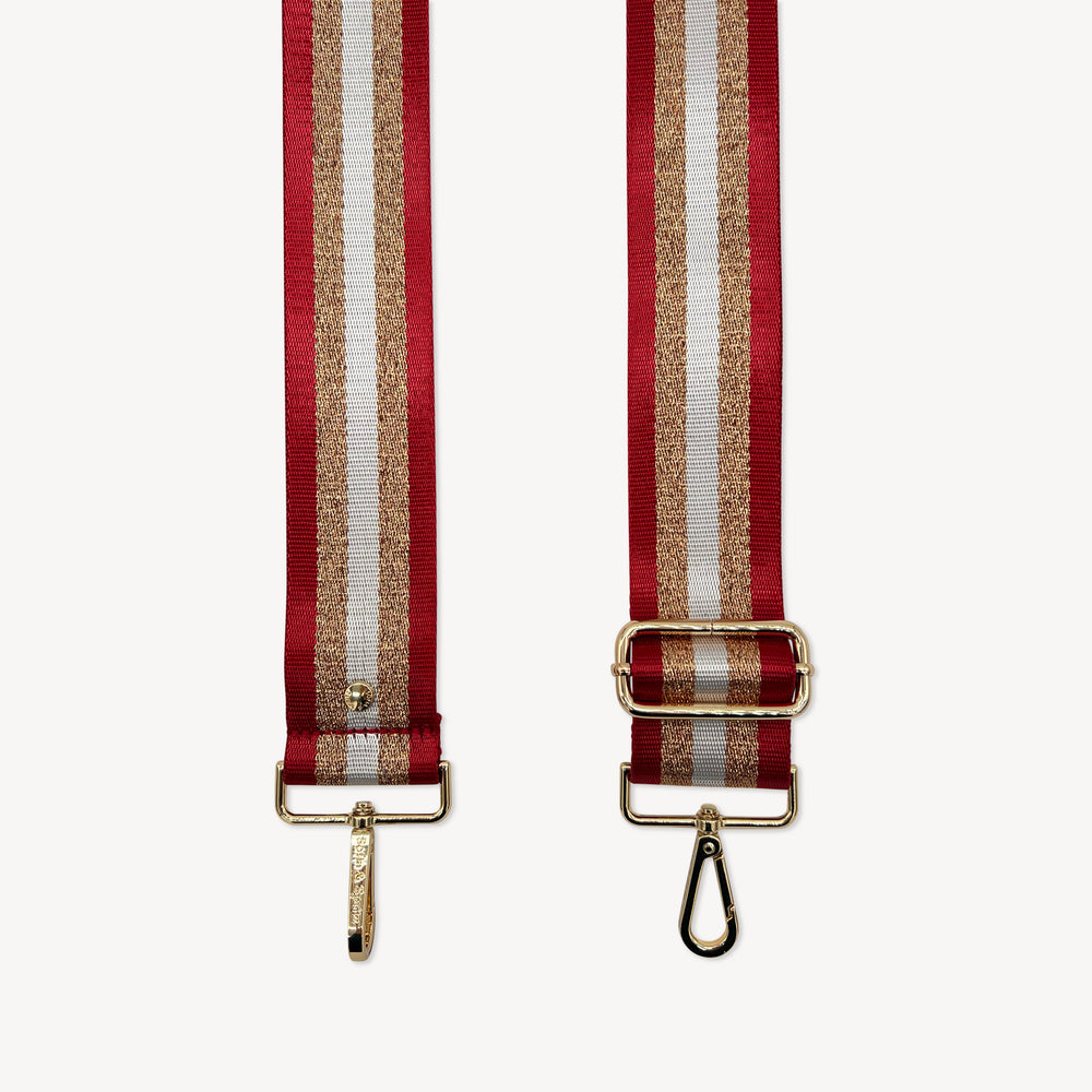 Red & Gold Glitter Stripe Strap thumbnail-image-1