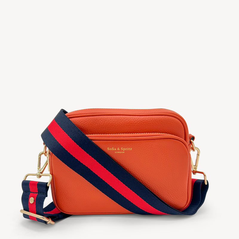 Navy & Red Stripe Strap