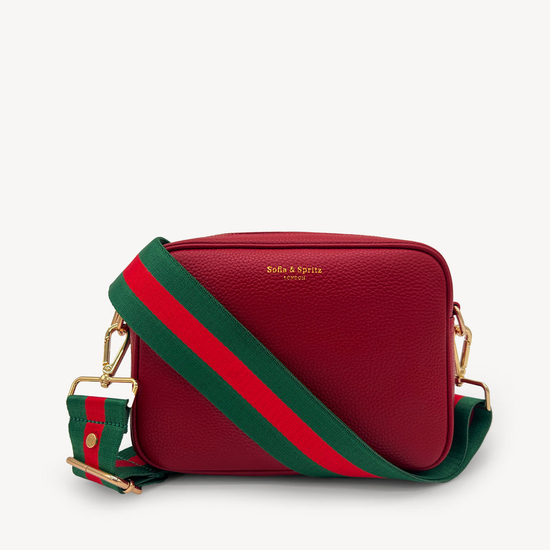 Green & Red Stripe Strap