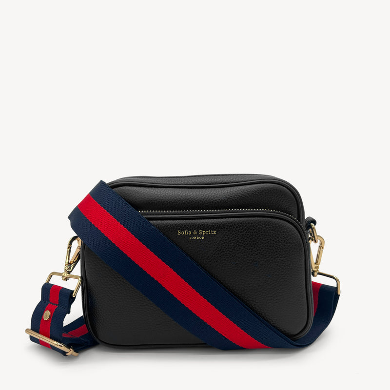 Navy & Red Stripe Strap