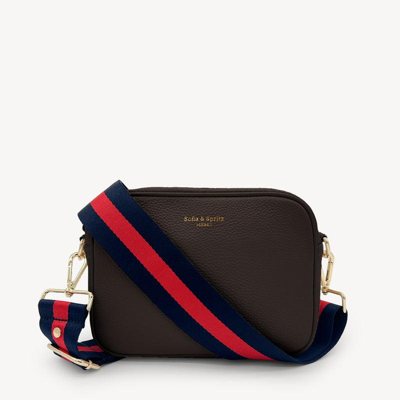 Navy & Red Stripe Strap