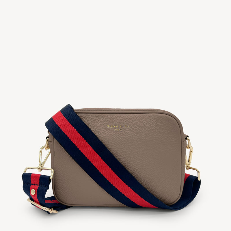 Navy & Red Stripe Strap