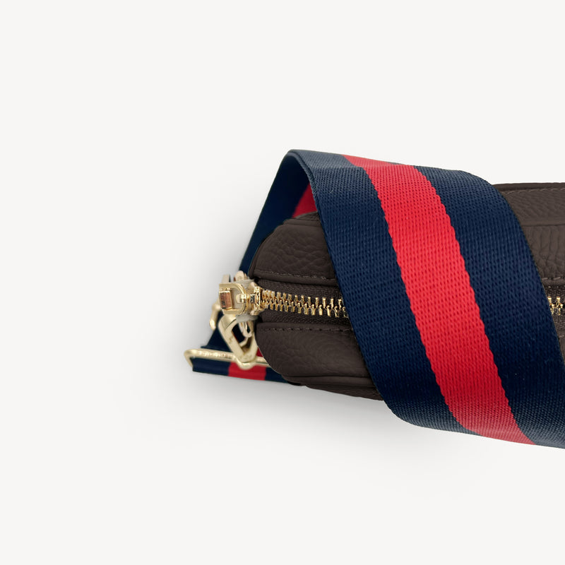 Navy & Red Stripe Strap
