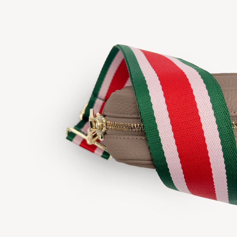 Red, Pink & Green Stripe Strap