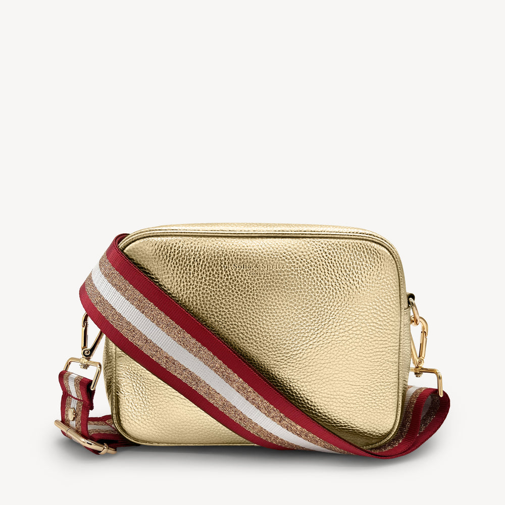 Red & Gold Glitter Stripe Strap thumbnail-image-12