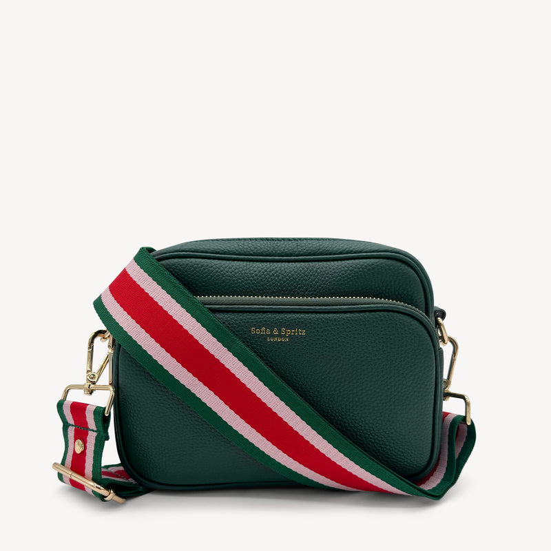 Red, Pink & Green Stripe Strap